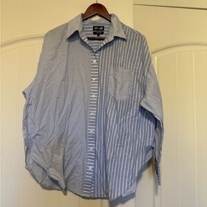 Carbon 38 striped shirt and short set